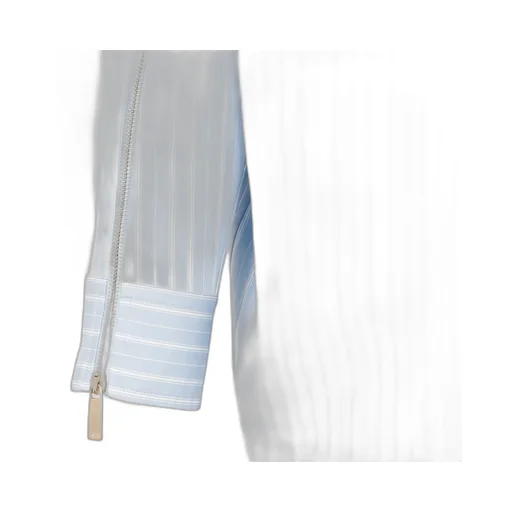 Off-White Pinstriped Long-Sleeved Poplin Shirt