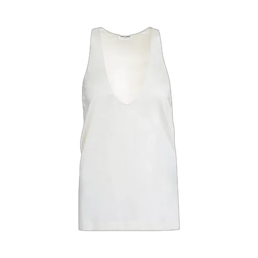 Saint Laurent U-Neck Sleeveless Tank Top