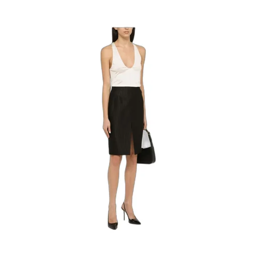 Saint Laurent U-Neck Sleeveless Tank Top