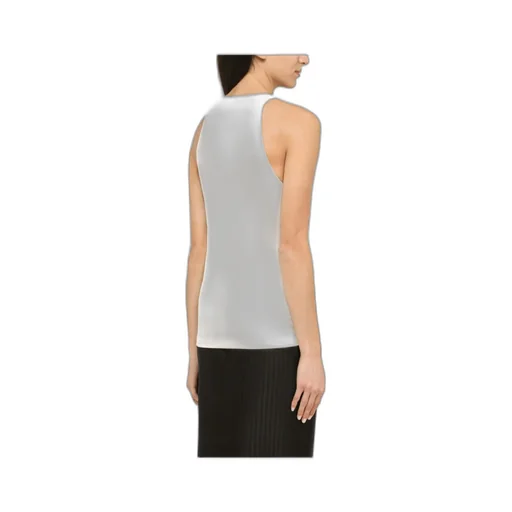 Saint Laurent U-Neck Sleeveless Tank Top