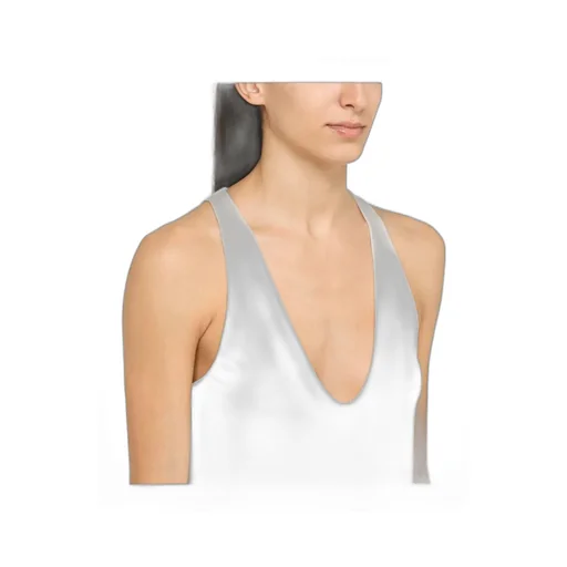 Saint Laurent U-Neck Sleeveless Tank Top