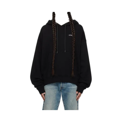 Off-White Scratch Arrow Printed Drawstring Hoodie