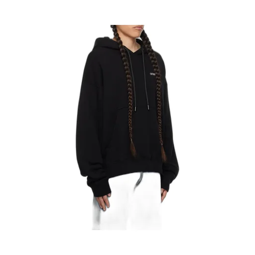 Off-White Scratch Arrow Printed Drawstring Hoodie