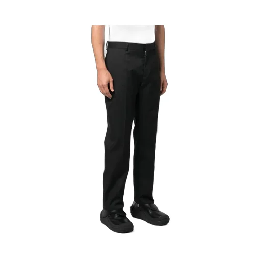 Off-White High Waist Straight Leg Pants