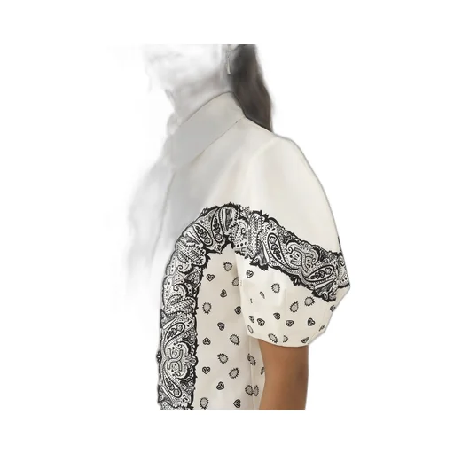 Chloé Bandana Motif Balloon-Sleeved Printed Shirt
