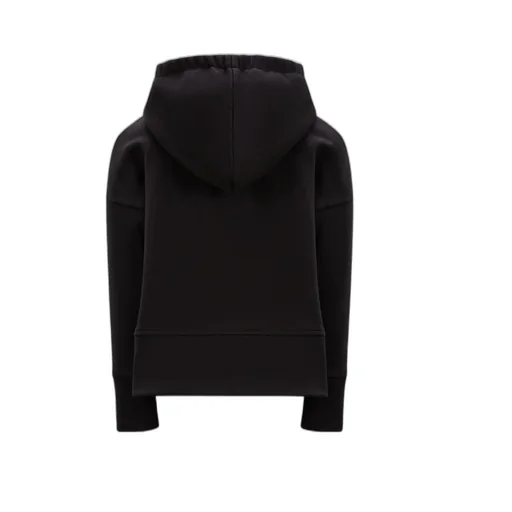 Moncler Enfant Logo Flocked Long-Sleeved Hoodie
