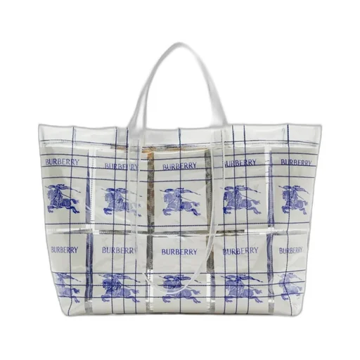 Burberry Logo Printed Tote Bag