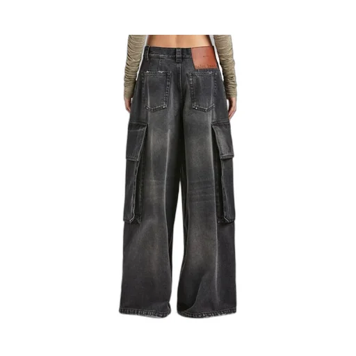 Palm Angels Wide Denim Parachute Jeans
