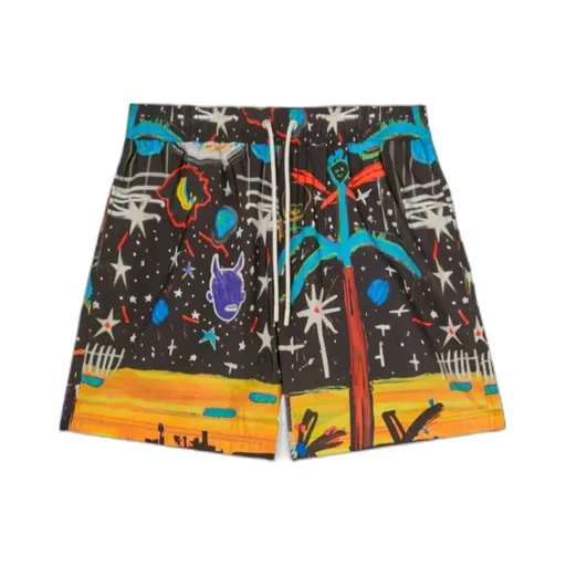 Starry Night Drawstring Swim Shorts