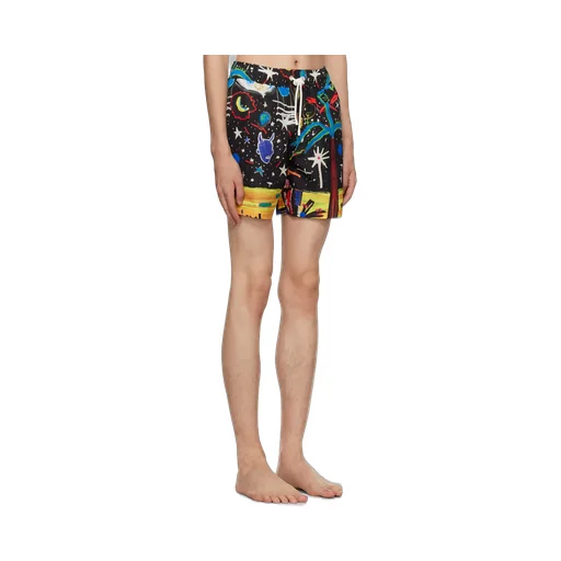 Starry Night Drawstring Swim Shorts
