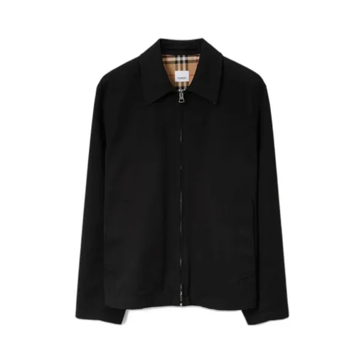Burberry Ekd Logo-Embroidered Zipped Jacket