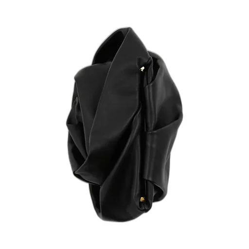 Burberry Slouch-Body Ruched Clutch Bag