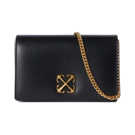 Off-White Arrows-Motif Foldover Top Shoulder Bag