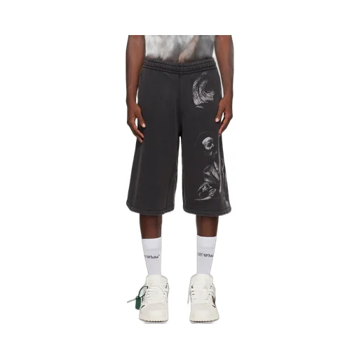 Saint Matthew-Print Track Shorts