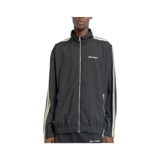 Palm Angels Logo Detailed Zipped Track Jacket