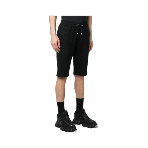 Drawstring Cotton Track Shorts