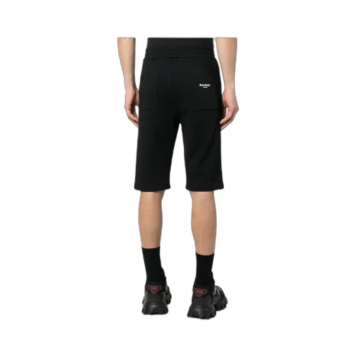 Drawstring Cotton Track Shorts