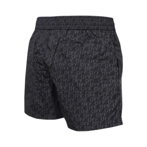 Off-White Allover Logo Printed Swim Shorts