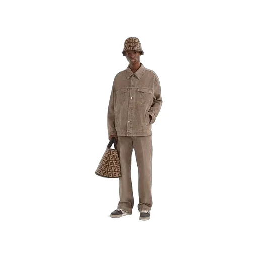 Brown Ff Cashmere Bag