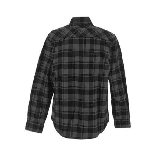 Off-White Checked Flannel Shirt