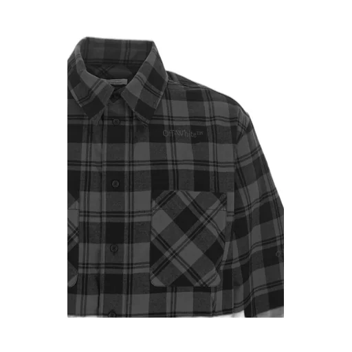 Off-White Checked Flannel Shirt
