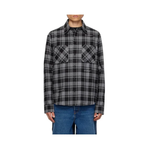 Off-White Checked Flannel Shirt