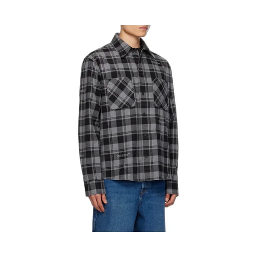 Off-White Checked Flannel Shirt