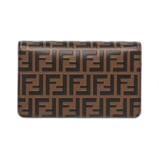 Fendi Ff Diamonds Chained Wallet