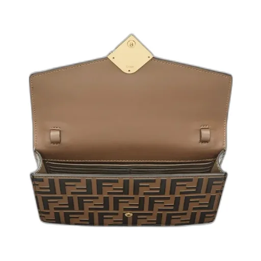 Fendi Ff Diamonds Chained Wallet