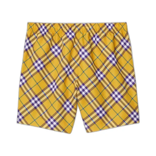 Burberry Check-Printed Knee-Length Swim Shorts