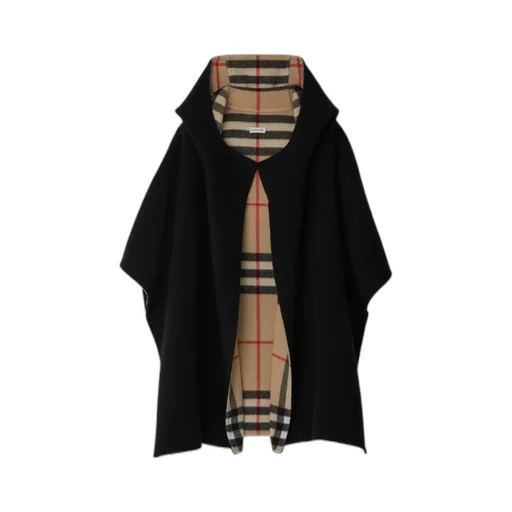 Burberry Hooded Vintage Check-Pattern Reversible Cape