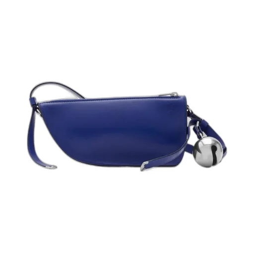Burberry Sling Shield Bell-Charm Zipped Shoulder Bag