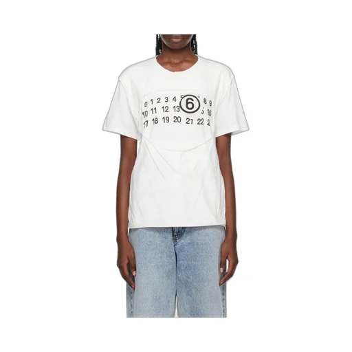 Mm6 Maison Margiela Short Sleeved Crewneck T-Shirt