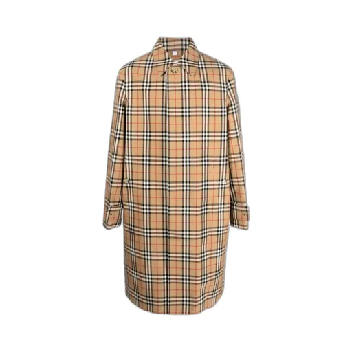 Burberry Checked Car Coat