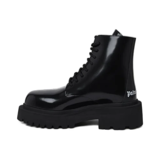 Palm Angels Logo-Printed Round Toe Boots