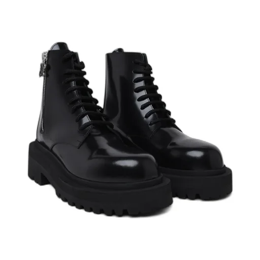 Palm Angels Logo-Printed Round Toe Boots