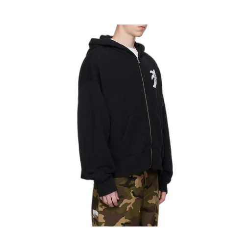 Palm Angels Long Sleeved Logo Printed Hoodie