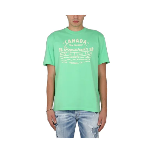 Dsquared2 Logo Printed Crewneck T-Shirt