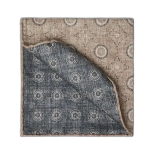 Geometric-Print Silk Scarf