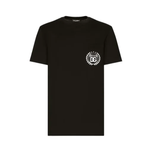 Dolce & Gabbana Logo Embroidered Crewneck T-Shirt