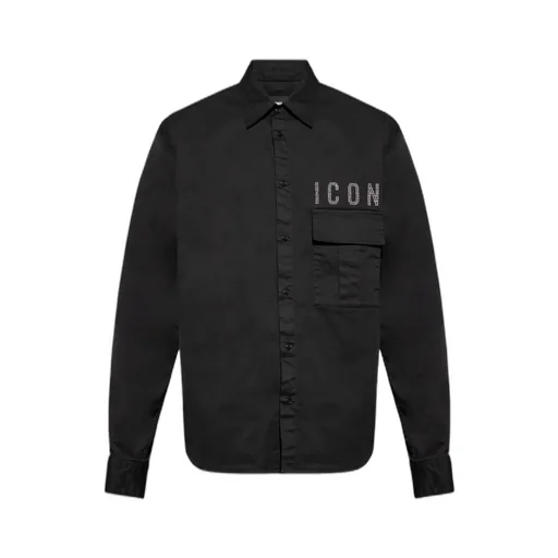 Dsquared2 Icon Embellished Buttoned Shirt
