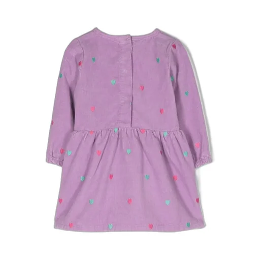 Stella Mccartney Kids Heart-Embroidered Crewneck Dress