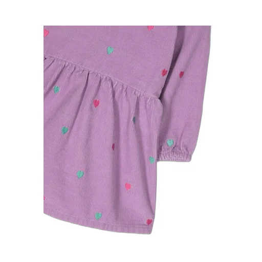Stella Mccartney Kids Heart-Embroidered Crewneck Dress