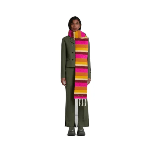 Marni Striped Knit Scarf