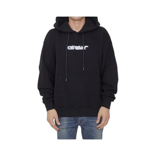 Off-White Logo Printed Drawstring Hoodie