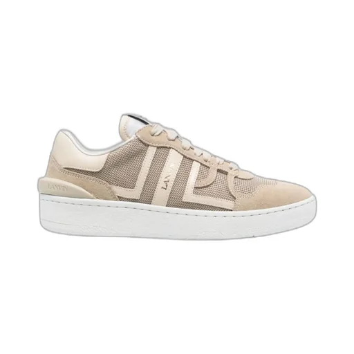 Lanvin Clay Mesh Lace-Up Sneakers