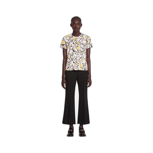 Lanvin Daisy Printed Crewneck T-Shirt