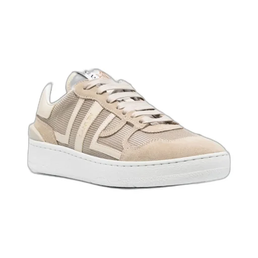 Lanvin Clay Mesh Lace-Up Sneakers