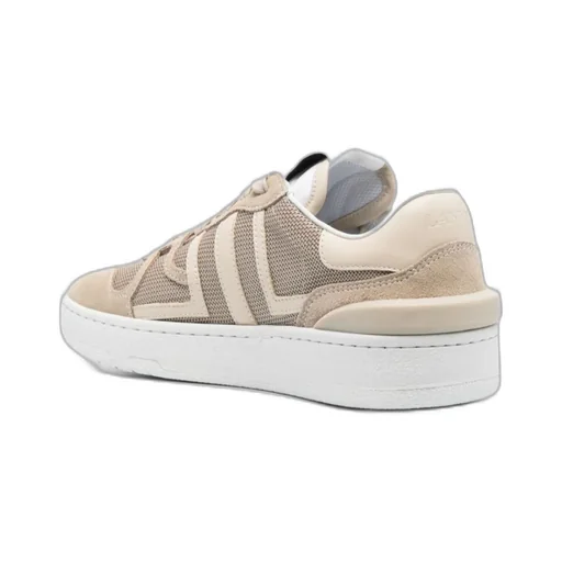 Lanvin Clay Mesh Lace-Up Sneakers