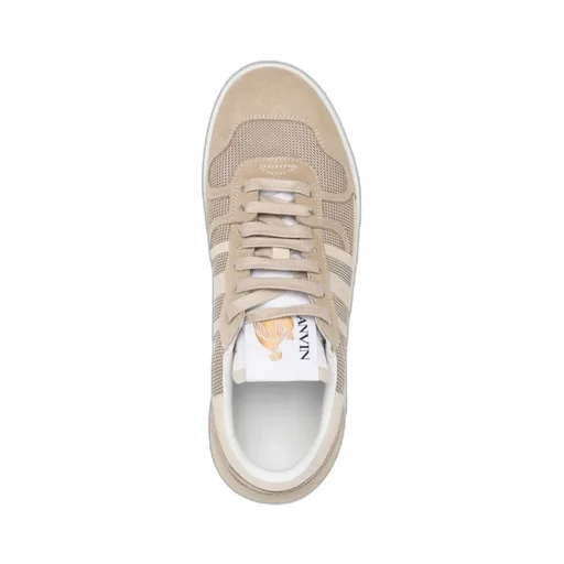Lanvin Clay Mesh Lace-Up Sneakers